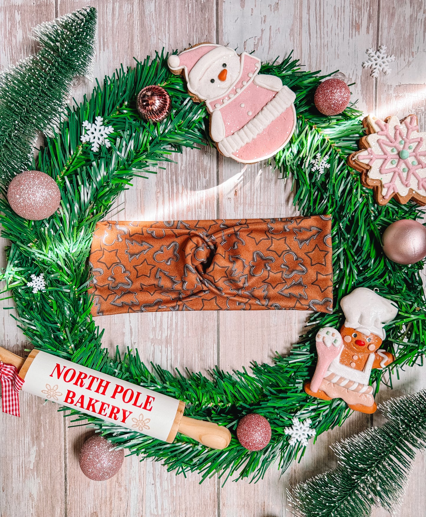 Christmas Cookie Cutters - Faux Knot Headband