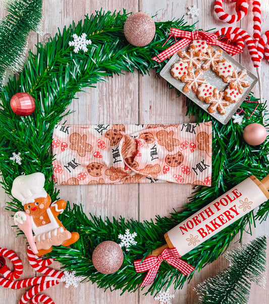 Milk and Cookies - Rib Knit Faux Knot Headband