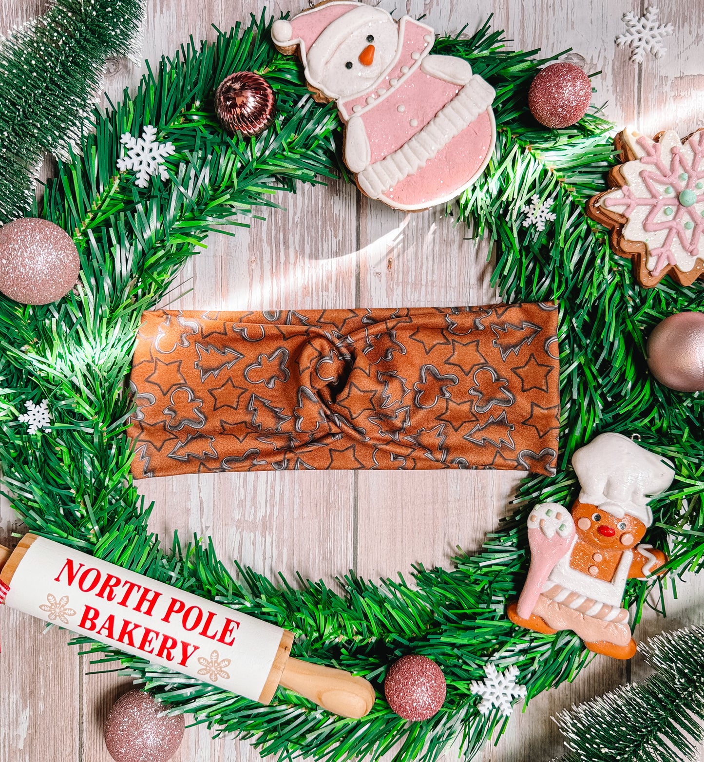 Christmas Cookie Cutters - Faux Knot Headband