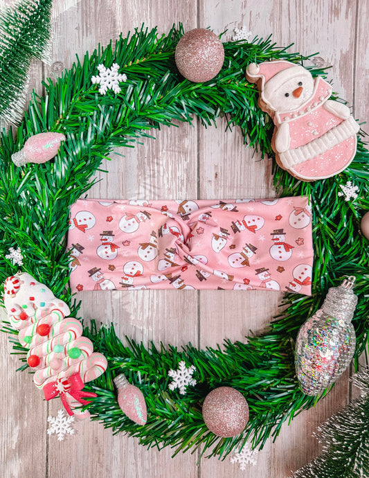 Frosty Floral - Faux Knot Headband