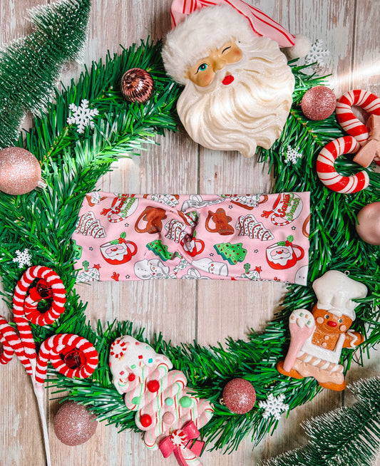 Santa Snacks - Faux Knot Headband