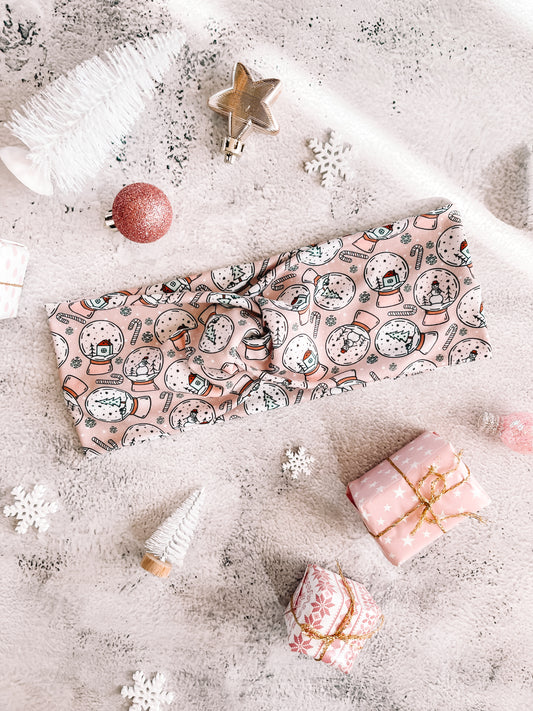 Snow Globe Village - Faux Knot Headband