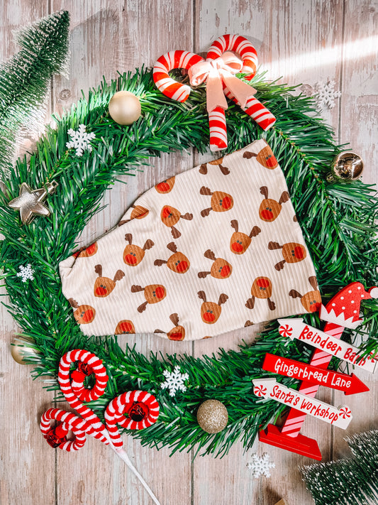 Reindeer Games - Rib Knit Bandeau Band Headband