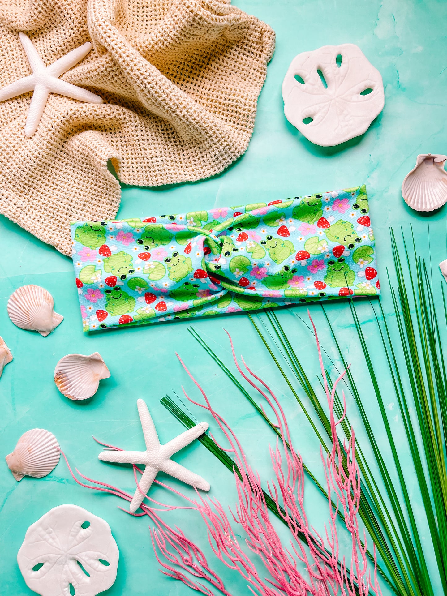 Friendly Frogs - Faux Knot Headband