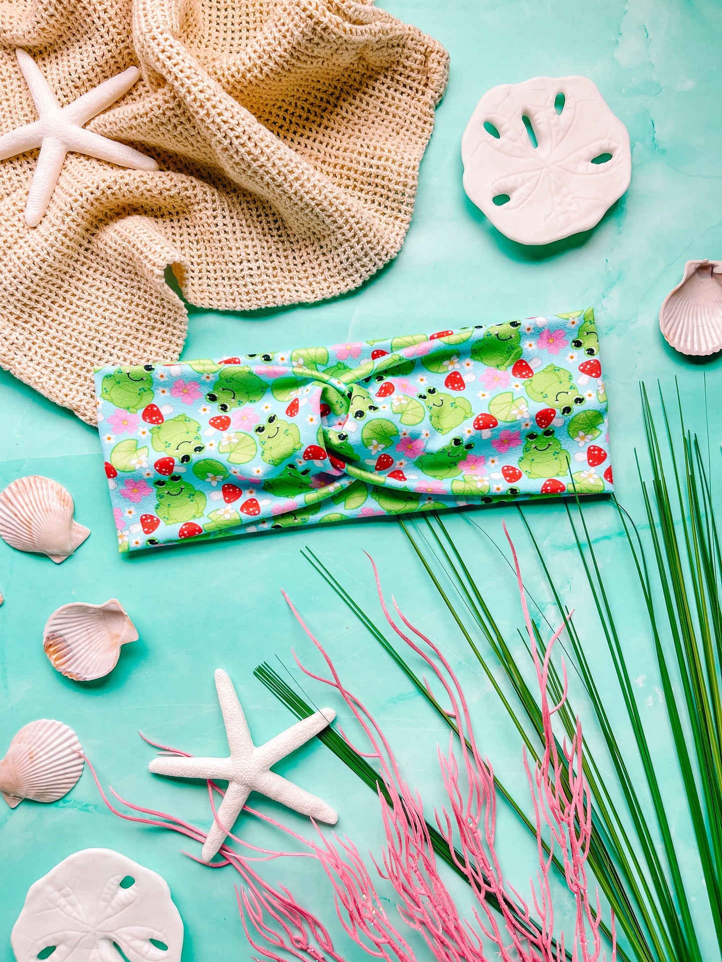 Friendly Frogs - Faux Knot Headband